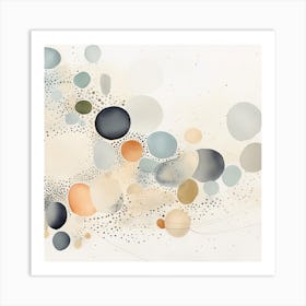 Watercolor Abstract Dots 2 Art Print