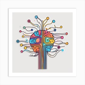 Brain Tree 3 Art Print