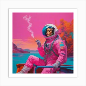 Space Girl Art Print