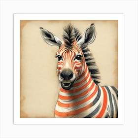 Zebra 6 Art Print