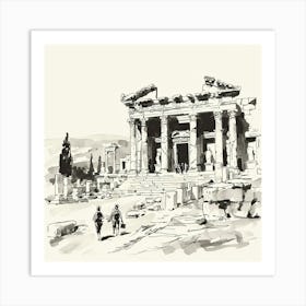 Aegean Ruins Art Print