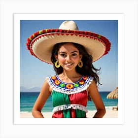 Mexican Girl 55 Art Print