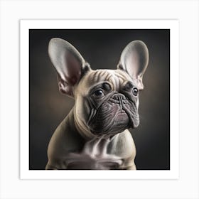 French Bulldog Portrait Art Print