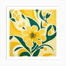 Yellow Flowers Art Print