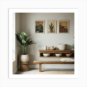 Room With Plants 3 Art Print