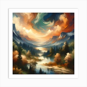 Abstract Horizons 30 Art Print