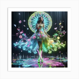 Kaleidoscope Dress Art Print