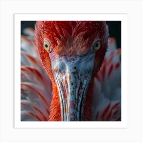 Red Flamingo Art Print