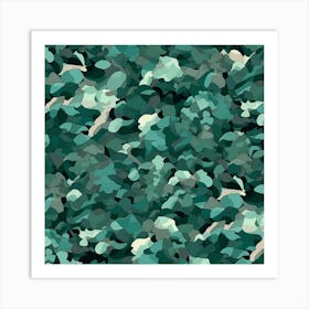 Camouflage Pattern Art Print