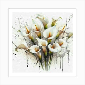 Calla Lilies Art Print