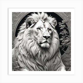 Lion Of The Forest Art Print