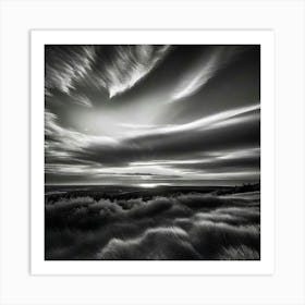 Black And White Landscape Art Print