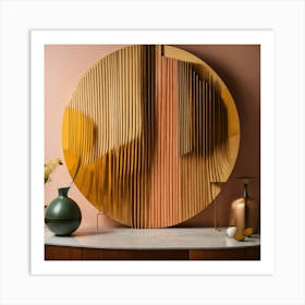 Abstract 3d Mid Century Modern Art (1) Art Print