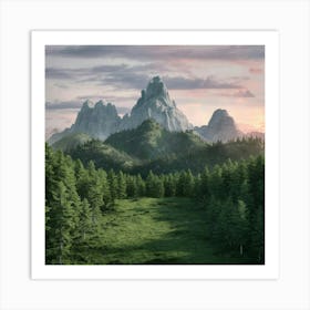 Mountain Landscape Art Print