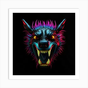 Wolf Head 11 Art Print