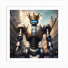 Robot In The City 97 Art Print