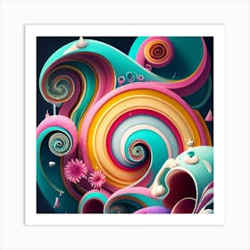 3d Art Art Print