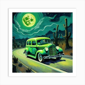 Moonlight Road Art Print