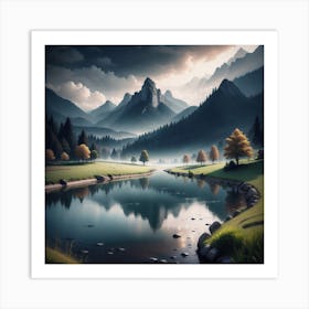 Landscape Stock Videos & Royalty-Free Footage 5 Art Print