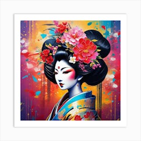 Geisha 149 Art Print