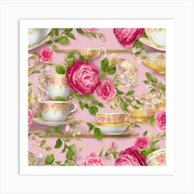 Imagine A Diagonal Scrolly Pattern With Pretty 12 (4) Art Print