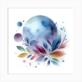 Abstract Watercolor Painting 25 Art Print