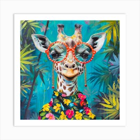 Hello Mrs Giraffe Art Print