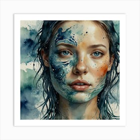 Face Painting Art Print