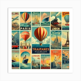 Vintage Travel Posters Art Print