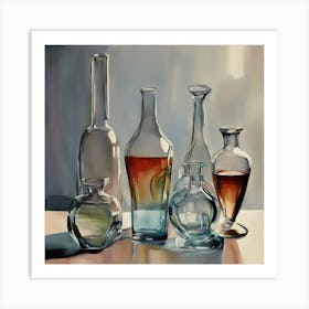 Glass Vases Art Print