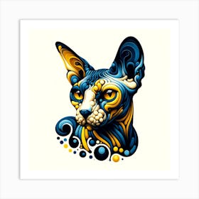 Sphynx Cat 02 Art Print