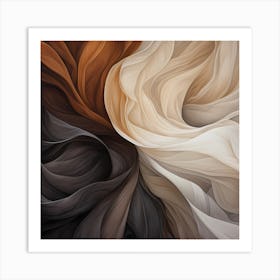 AI Cocoa Whispered Symphony Art Print