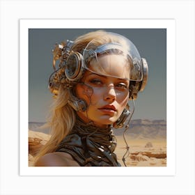 Futuristic Woman 1 Art Print