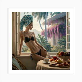 Woman In A Bikini 18 Art Print