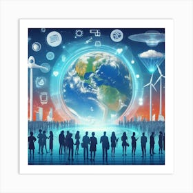 Futuristic Business Concept Art Print