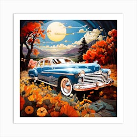 Classic Car in the Country Art Print