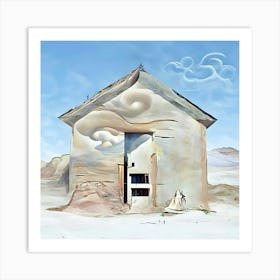 House In The Desert Art Print