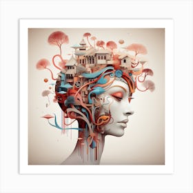 Abstract And Surreal Art Series By Csaba Fikker 007 Art Print