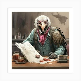 Dead Eagle Art Print