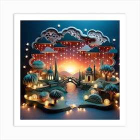 Night In The City 1 Art Print