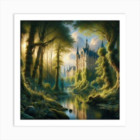 Castle In The Woods 6 Art Print