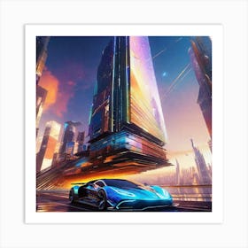 Futuristic City 146 Art Print