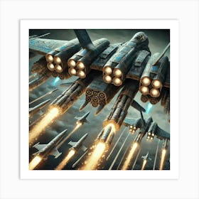 Stormhawk Gunships Missile Pods Art Print