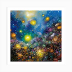 Space And Stars Art Print