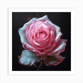 Pink Rose Art Print