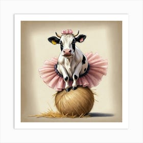 Ballet Cow 1 Art Print