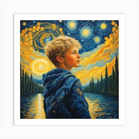 Boyzone Starry Night Art Print