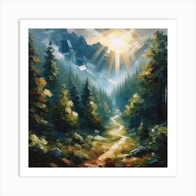 Path In The Woods 1 Art Print