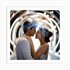 Futuristic Love Art Print