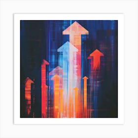 Abstract Arrows 1 Art Print